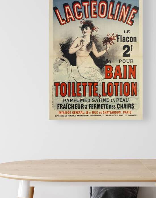 LacteolineBain Toilette Lotion 1884 Poster by Jules Chéret by IStockHistory com