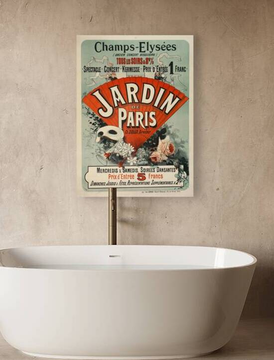 Champs-ElyséesJardin De Paris 1884 Poster by Jules Chéret by IStockHistory com