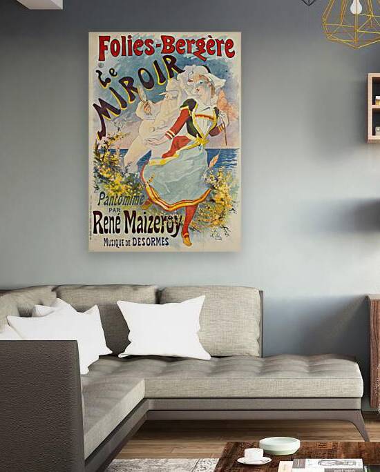 Folies-Bergère Le Miroir 1892 Poster by Jules Chéret by IStockHistory com