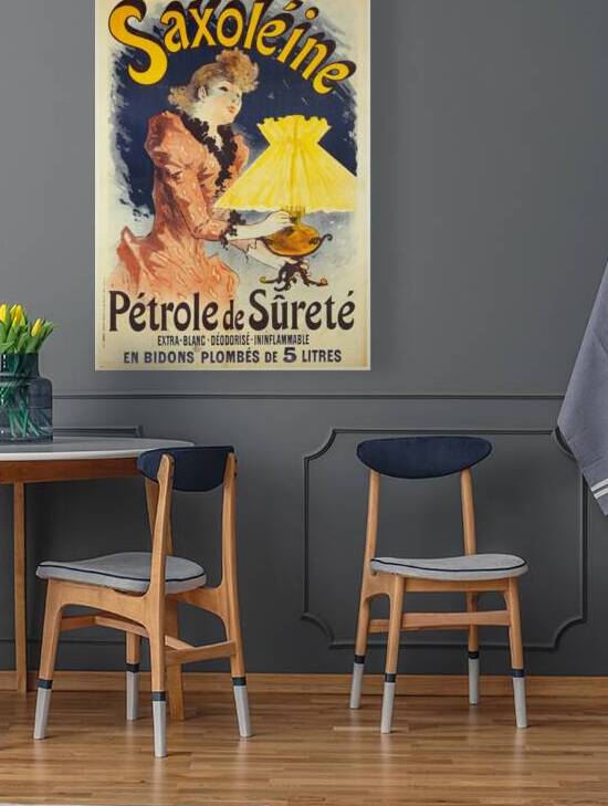 SaxoléinePétrole De Sûreté 1891 Poster by Jules Chéret by IStockHistory com
