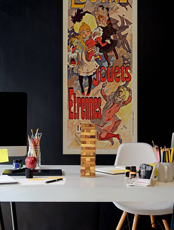 Magasins Du Louvre 1899 Poster by Jules Chéret by IStockHistory com