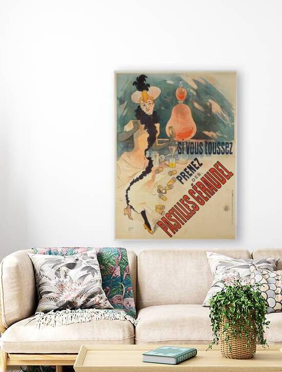 Prenez Des Pastilles Geraudel 1891 Poster by Jules Chéret by IStockHistory com