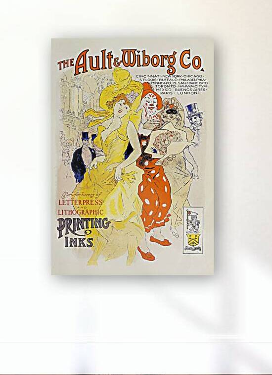 Ault and Wiborg Ad. 042 1890-1913 Poster by Jules Chéret by IStockHistory com