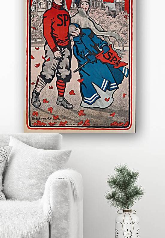 Saint Paul’s School 1903 Poster by Bristow Adams American 1875 – 1956 by IStockHistory com