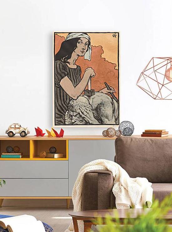 Sculptress 1897 Illustration by Eugène Samuel Grasset by IStockHistory com