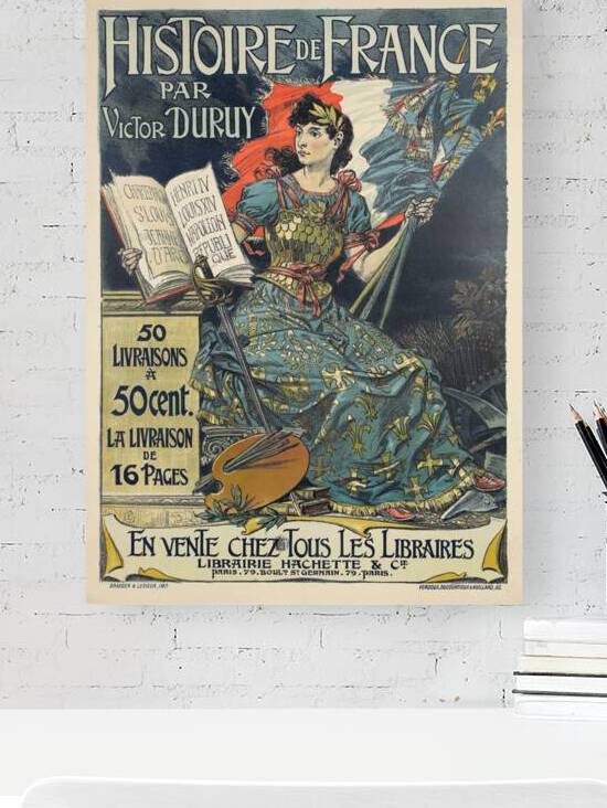 Histoire De France 1895 Poster by Eugène Samuel Grasset by IStockHistory com