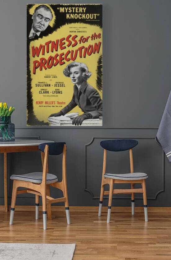 Witness for the prosecution 1964 Artcraft Lithograph Poster 1905–1970 by IStockHistory com