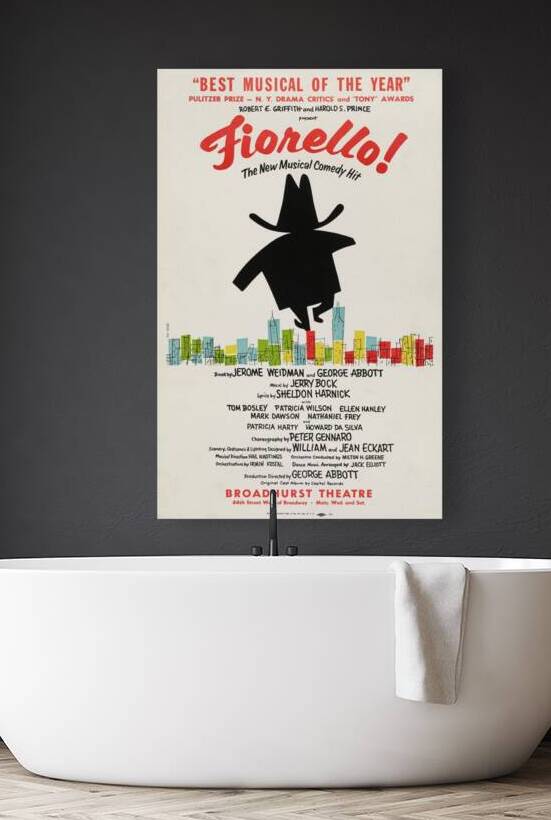 Fiorello! The new musical comedy hit 1959 Fay Gage American 20th Century Artcraft Lithograph Poster by IStockHistory com