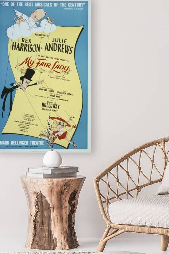 My fair lady 1956 Al Hirschfeld American 1903-2003 Artcraft Lithograph Poster by IStockHistory com