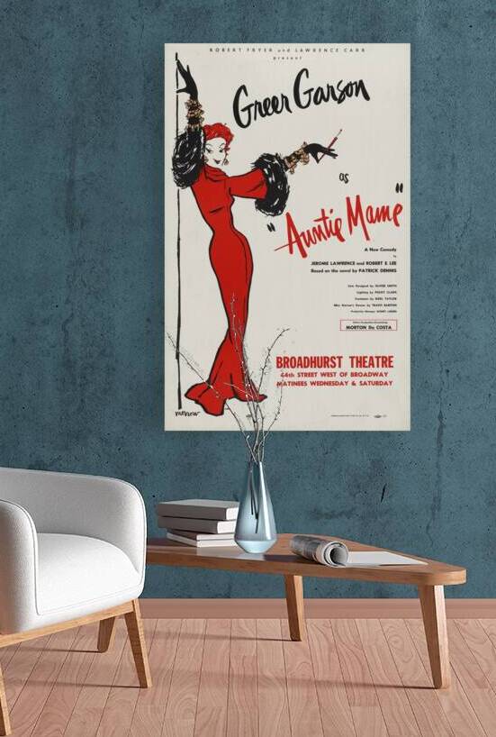 Greer Garson as ‘Auntie Mame’ 1958 Artcraft Lithograph Poster 1905–1970 by IStockHistory com