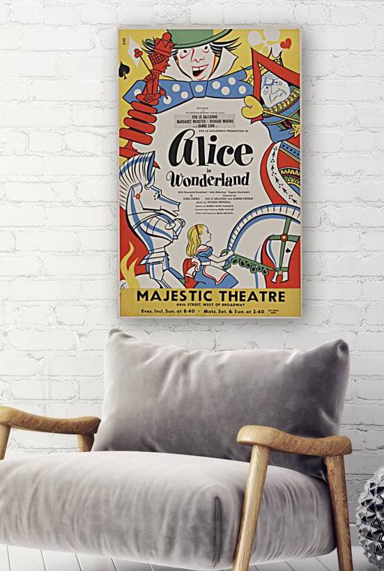 Alice in Wonderland 1947 American 1905–1970 Artcraft Lithograph Poster by IStockHistory com