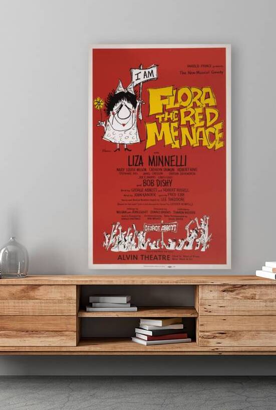 Flora the red menace 1964 H. Gardner American 20th Century  Artcraft Lithograph Poster 1905–1970 by IStockHistory com