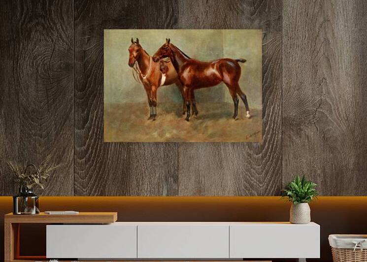 Polo Ponies Romany And Tith Owned By Sir J. Barker Frederic Whiting English 1874–1962 by IStockHistory com