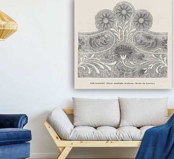 Modern Mexican designs. 1888 edition Lornement Polychrome by Albert Racine 1825–1893. by IStockHistory com