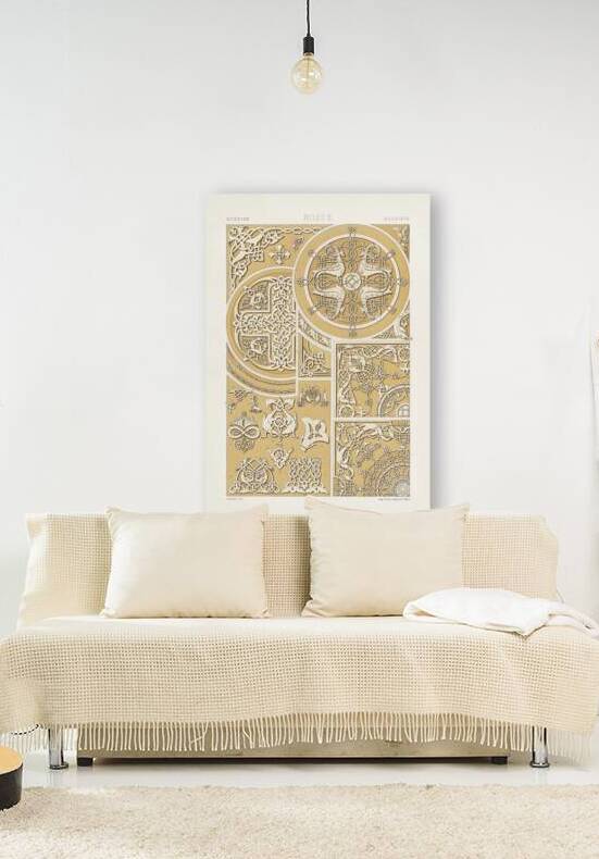 Russian pattern. 1888 edition Lornement Polychrome by Albert Racine 1825–1893. by IStockHistory com