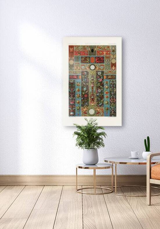 Renaissance pattern. 1888 edition Lornement Polychrome by Albert Racine 1825–1893. by IStockHistory com