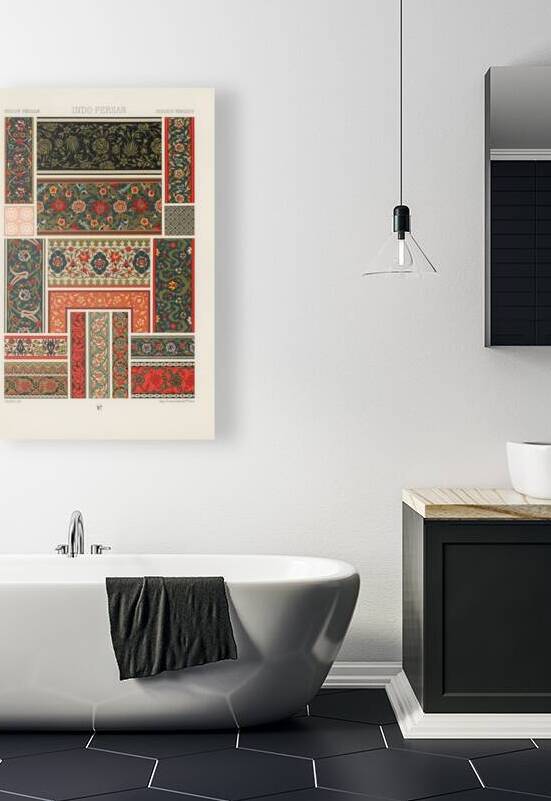 Indo-Persian pattern. 1888 edition Lornement Polychrome by Albert Racine 1825–1893. by IStockHistory com