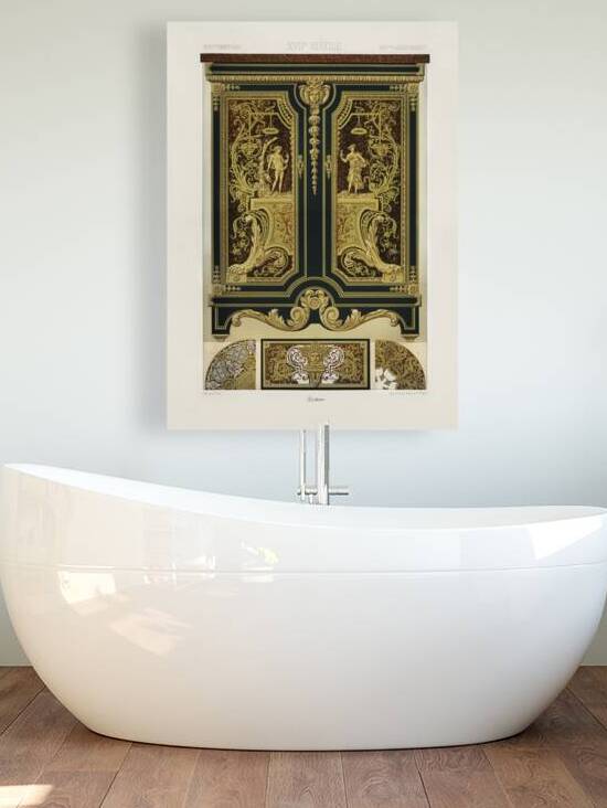 17th Century pattern. 1888 edition Lornement Polychrome by Albert Racine 1825–1893. by IStockHistory com