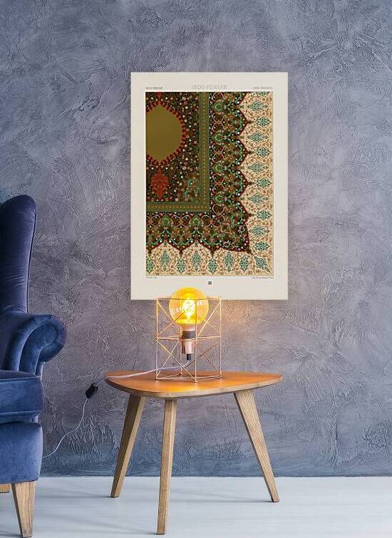 Indo-Persian pattern. 1888 edition Lornement Polychrome by Albert Racine 1825–1893. by IStockHistory com