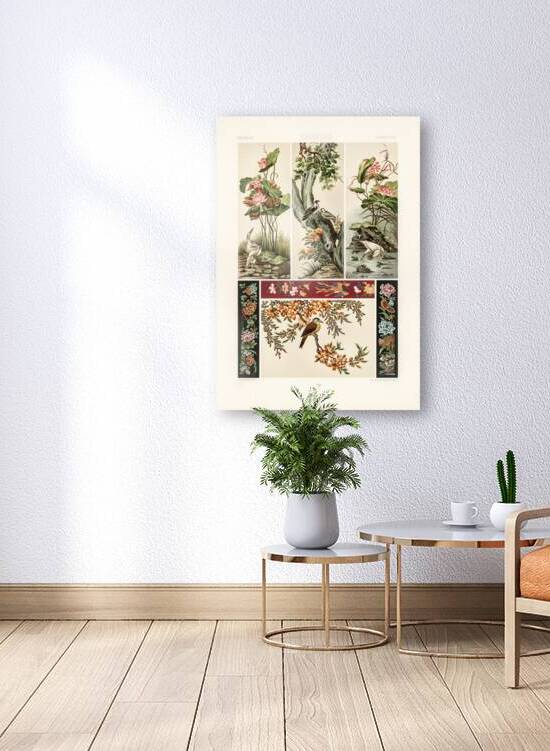 Chinese pattern. 1888 edition Lornement Polychrome by Albert Racine 1825–1893. by IStockHistory com