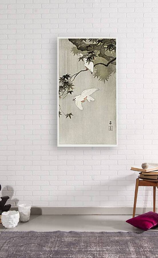 Birds in rain 1900 - 1936 by Ohara Koson1877-1945. by IStockHistory com