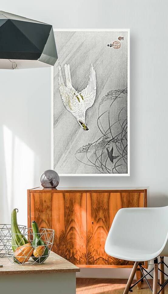 Hunting hawk 1900 - 1910 by Ohara Koson 1877-1945. by IStockHistory com