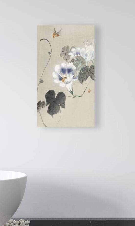 Insects near bindweed 1900 - 1930 by Ohara Koson 1877-1945. by IStockHistory com