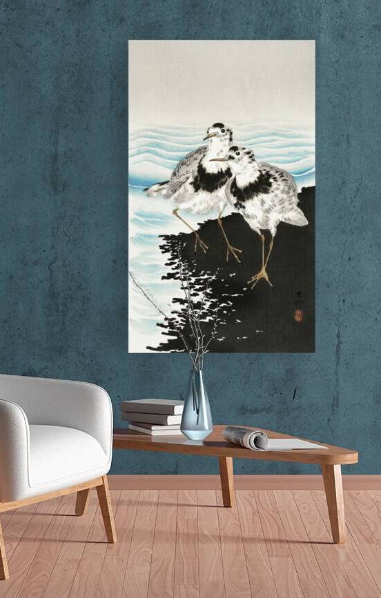 Large coot sandpipers 1900 - 1930 by Ohara Koson 1877-1945. by IStockHistory com