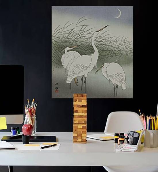 Praying mantis 1900 - 1936 by Ohara Koson 1877-1945. by IStockHistory com