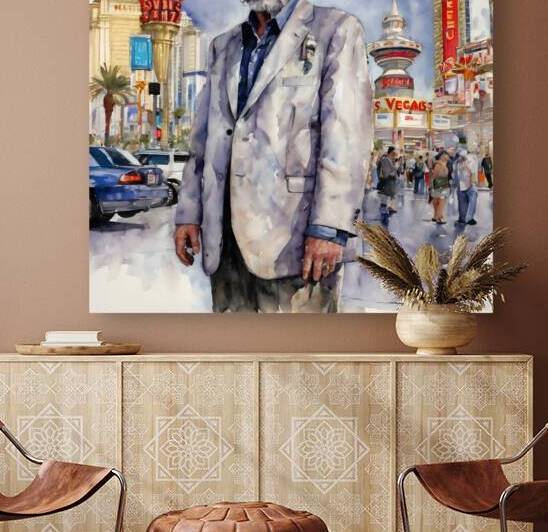 Watercolor “Broke” By Bruce Lazarus by IStockHistory com