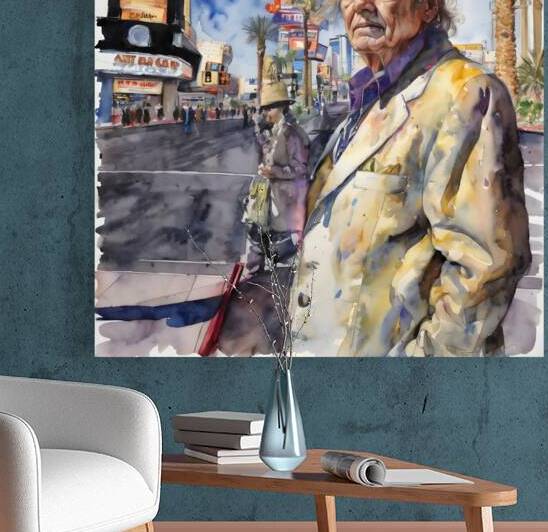 Watercolor Beyond Broke By Bruce Lazarus by IStockHistory com