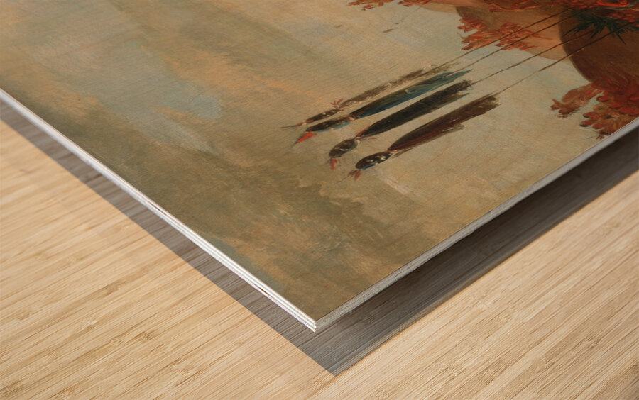 The Last Race Mandan O-Kee-Pa Ceremony 1832 Wood print