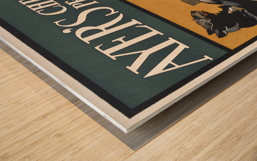 Vintage Ayers Cherry Pectoral Poster ca. 1890-1907 by Edward Penfield Wood print