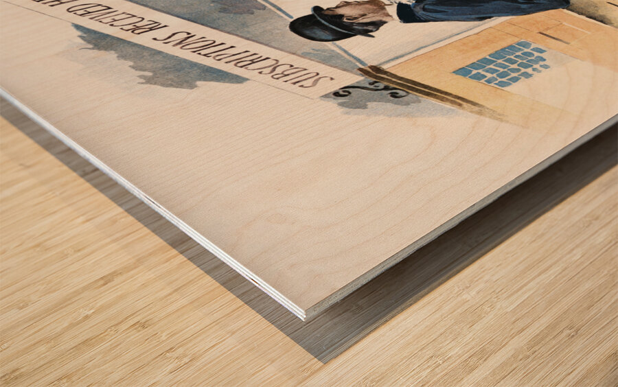 Man getting medicines 1893 by Edward Penfield Wood print