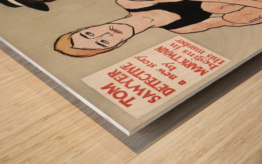 Two seated women 1896 by Edward Penfield Wood print