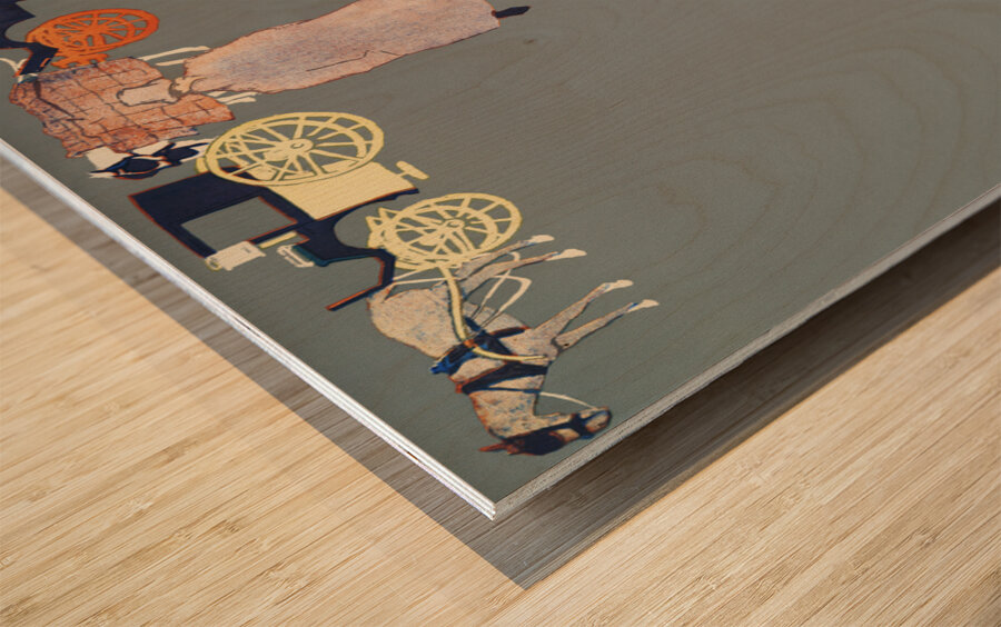 Man and woman on street ca. 1890-1907 by Edward Penfield Wood print