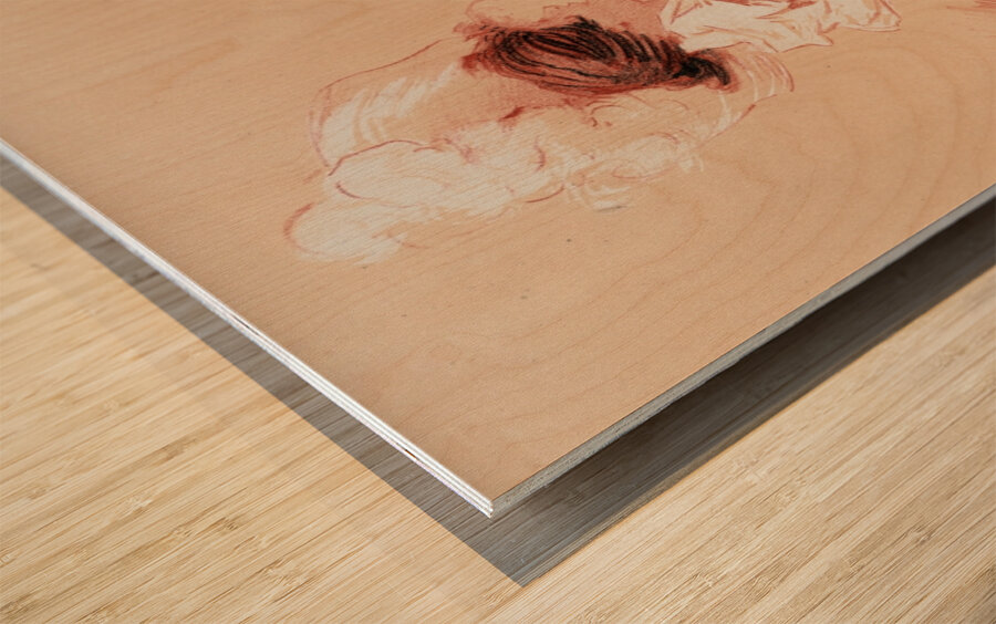 Dessin original pour les ‘Maîtres de l’Affiche’ 1897 Illustration by Jules Chéret Wood print