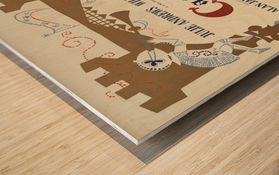 Camelot 1961 Stubis Artcraft Lithograph Poster Wood print