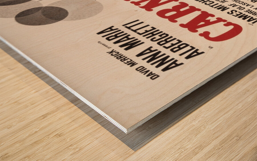 Carnival 1961 American 1905–1970 Artcraft Lithograph Poster Wood print